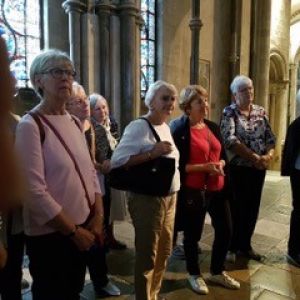 Swedish ladies visiting Canterbury Cathedral