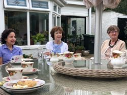 Barbara, Helena and Kath at the Macmillan Coffee afternoon