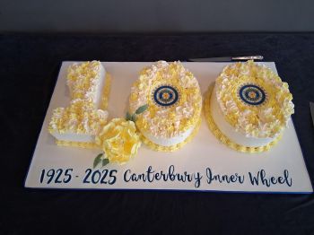 Canterbury 3 cakes a gift from 3 Rotary Clubs of Canterbury