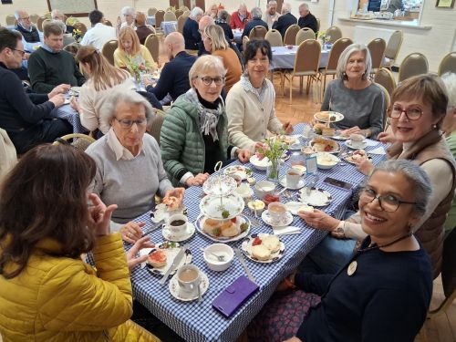 Canterbury ladies enjoying tea with ladies from Wiesbaden Canterbury ladies enjoying tea with ladies from Wiesbaden