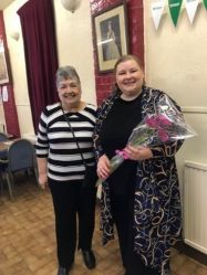 Katy Dunkerly gave a talk on stage and choir