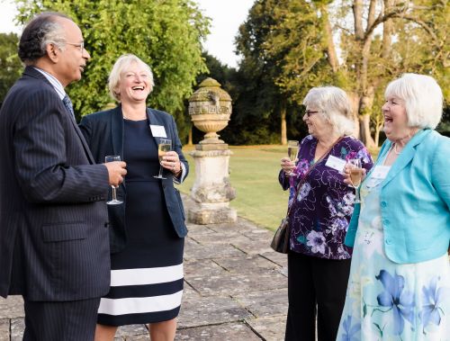 Lady Melville and Vice Chancellor Christ Church Medical School with IW members