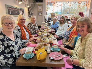 IW Sheppey members enjoying afternoon tea IW Sheppey members enjoying afternoon tea