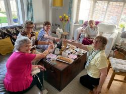 Jacquie's coffee morning guests