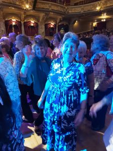 Lily and Marian dancing at the final night's dance