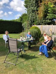 Liz S hosts a coffee morning