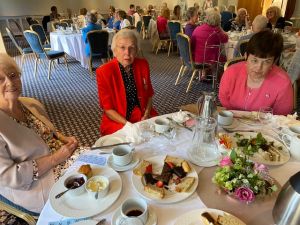 PDC Wendy Smith, PDC Joan Styles and Jane Styles at Afternoon Tea