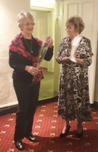 President Pam inducting new member Yvonne Watson 2018