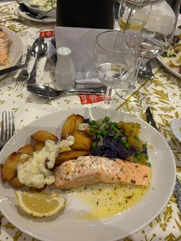 Salmon dinner Salmon dinner