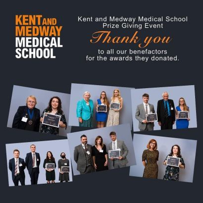 Thank you to the benefactors from Kent Medical School