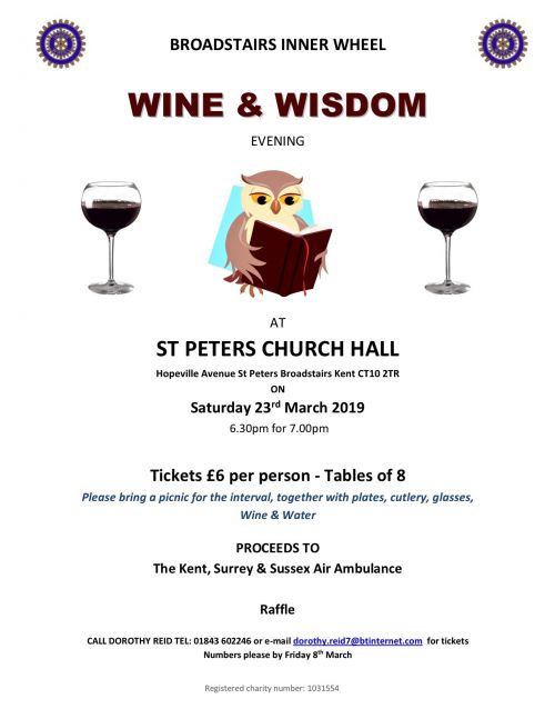 Wine & Wisdom Flyer 2019 Wine & Wisdom Flyer 2019