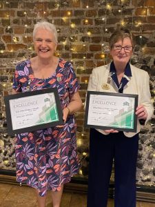 Hazel and kath were awarded excellence certificates Hazel and kath were awarded excellence certificates