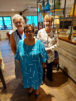 New member Jenny Porter with Presidents Kath and Margaret